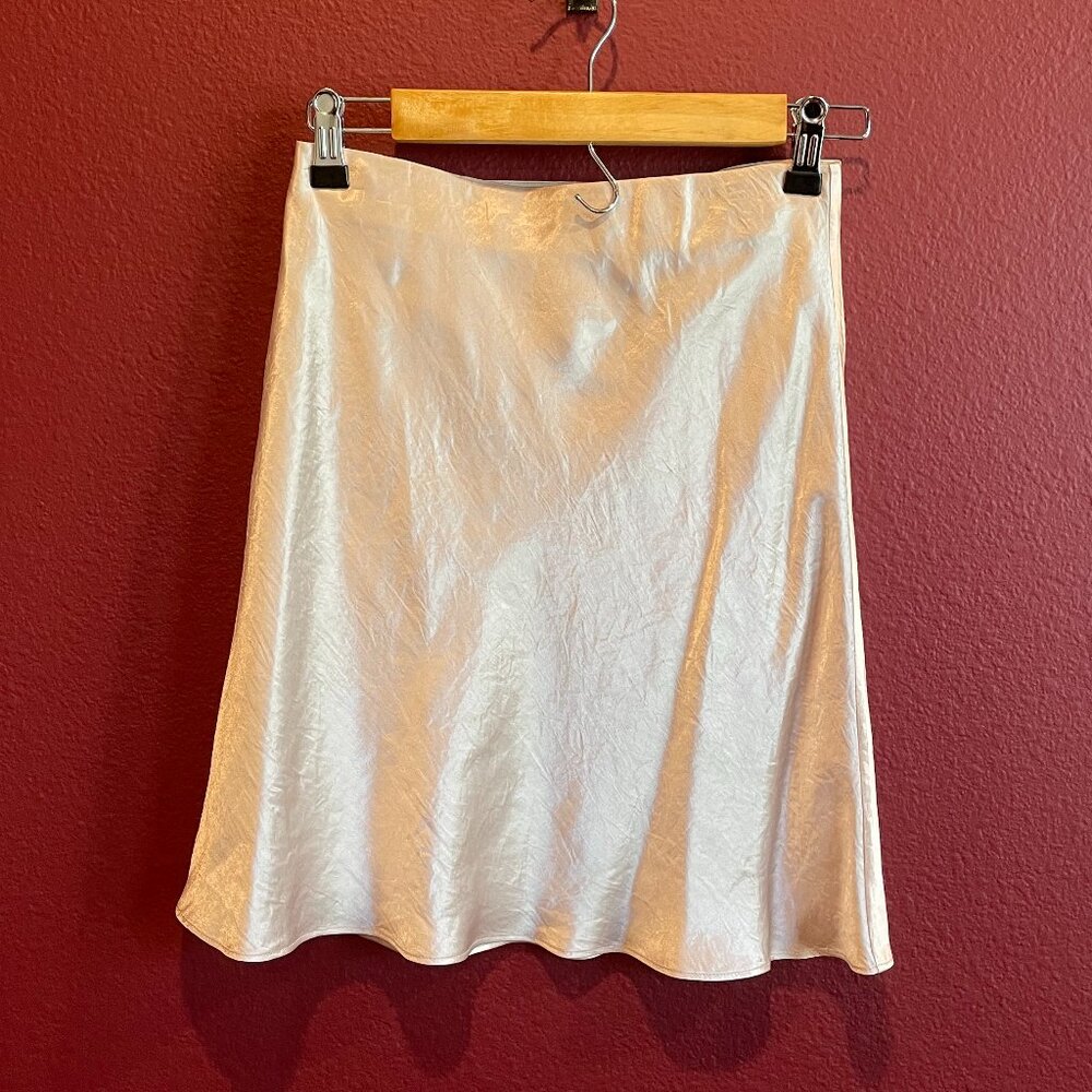 Aritzia Slip Satin Mini Skirt; Size 4